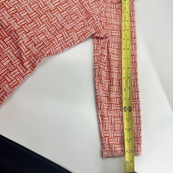 J. McLaughlin  Size Small Stretch Womens Long Sleeve V-Neck Tunic Top Red - Picture 11 of 11